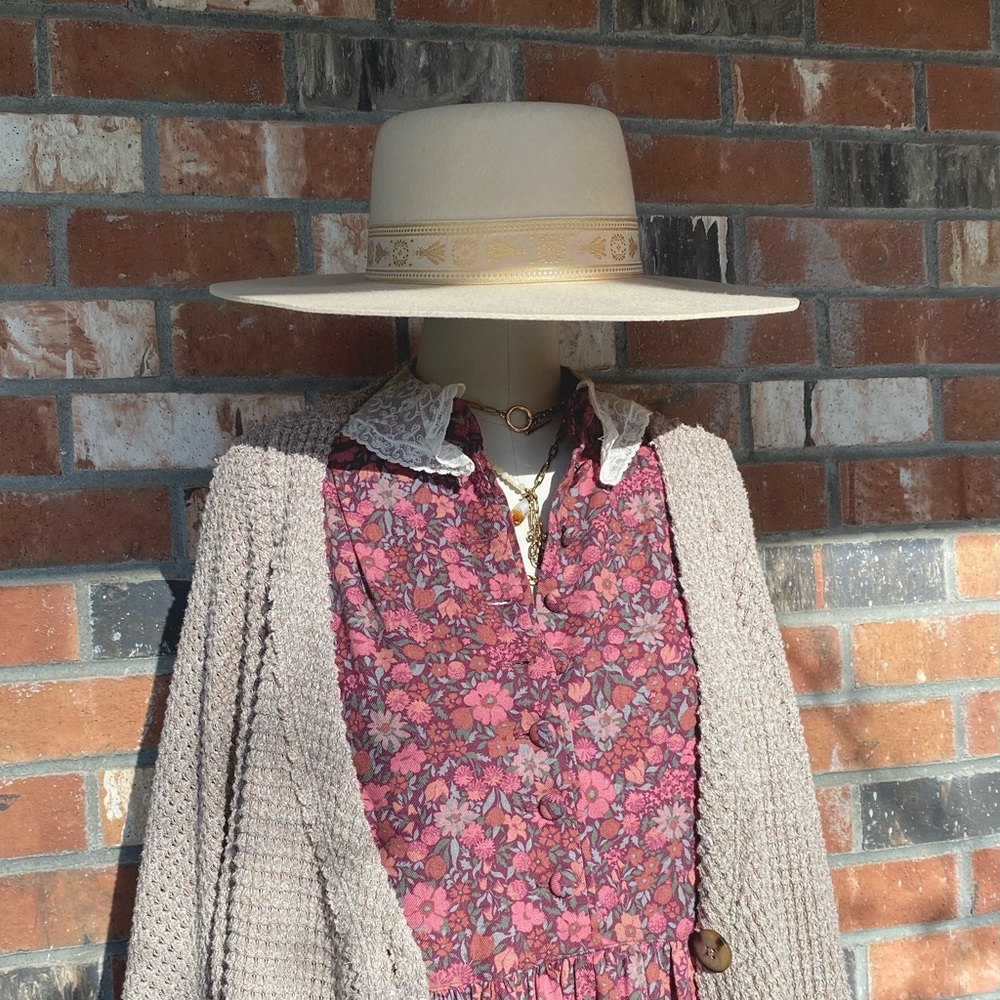 Vintage Laura Ashley Floral Boho Lace Button Up Maxi Dress ✨ Final Price ✨ - Picture 10 of 12